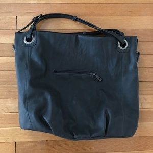 Large gray shoulder bag