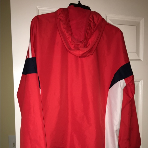 Adidas orange windbreaker - Picture 2 of 4