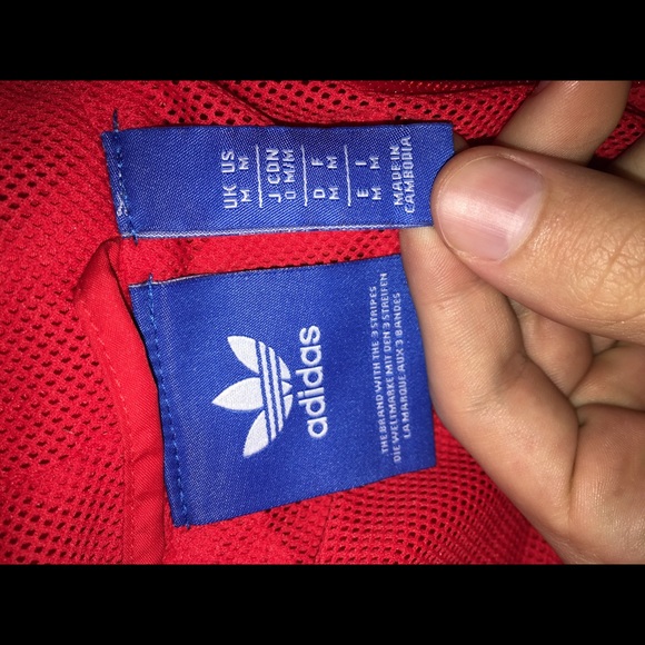 Adidas orange windbreaker - Picture 4 of 4