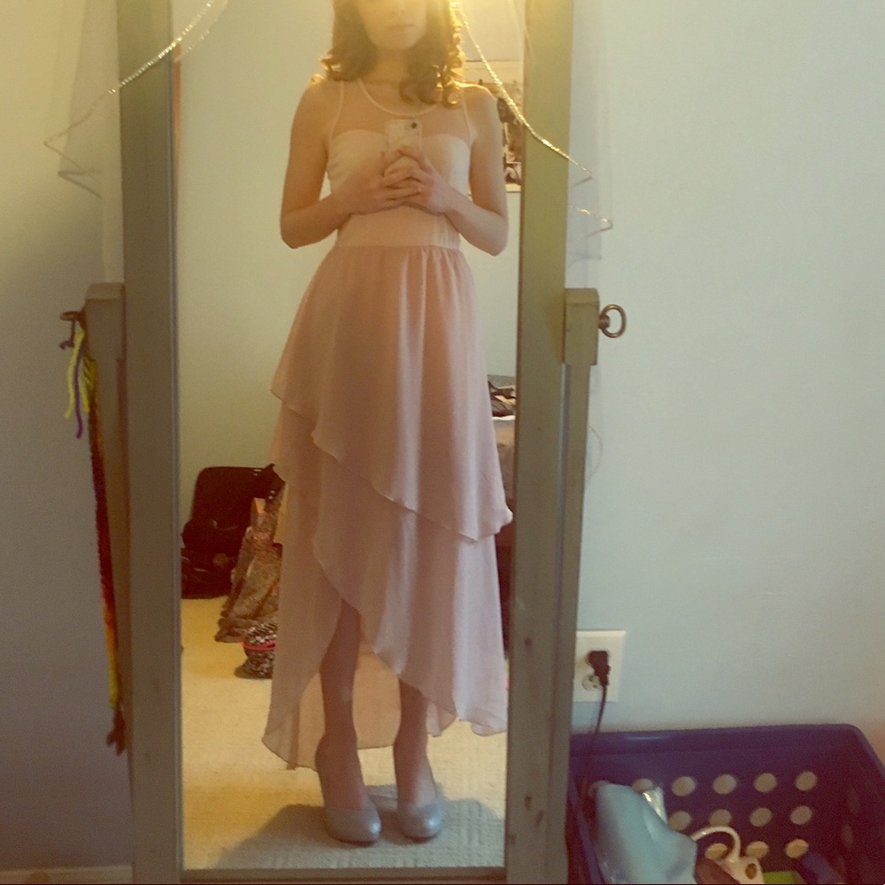 Powder Pink Evening Gown