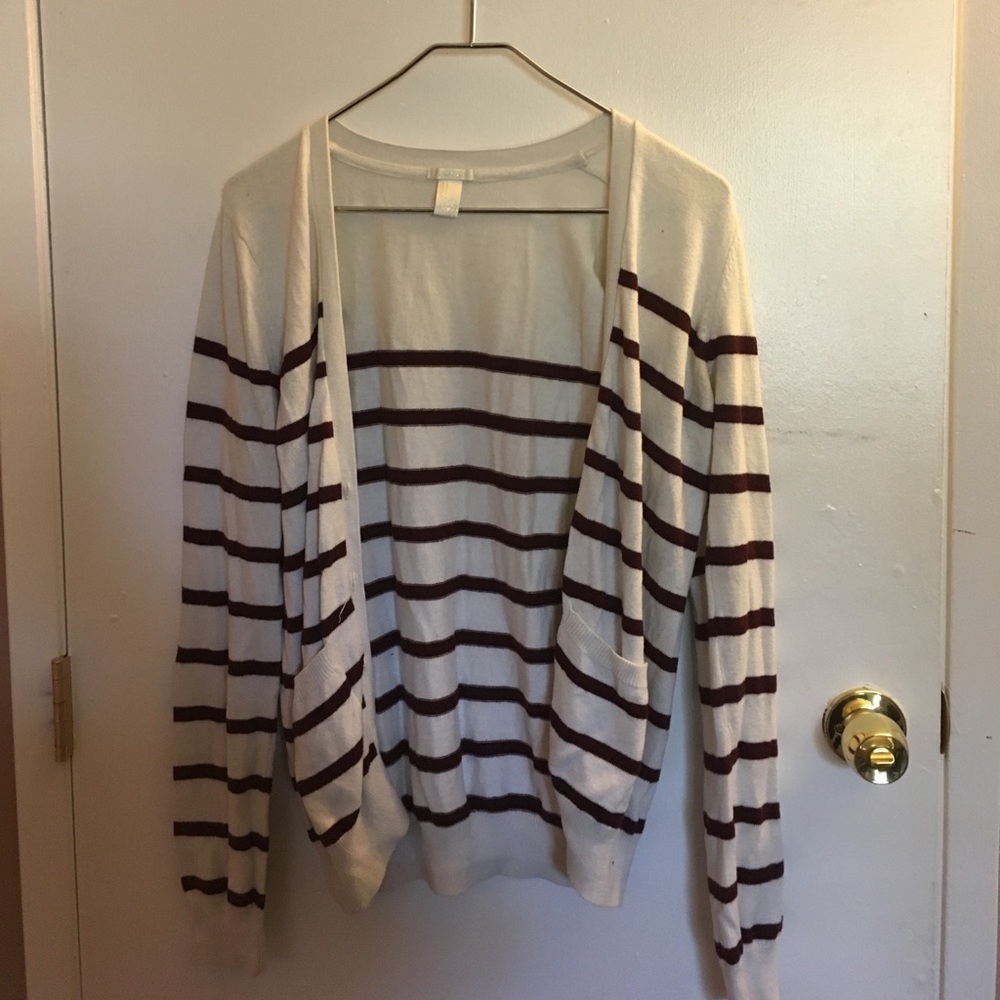 Striped Forever 21 Cardigan