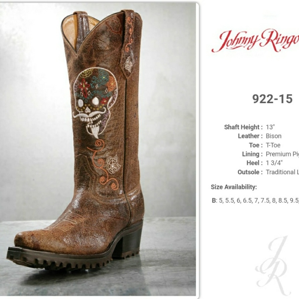 BRAND NEW: Johnny Ringo Bison Leather Boots