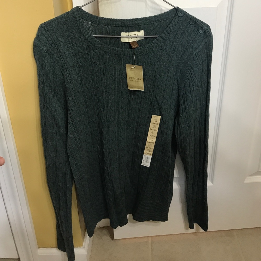 Slate Blue Sweater/Long Sleeve Crew