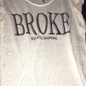 Broke but still shopping
