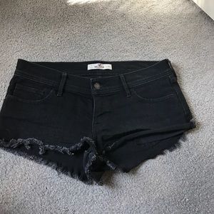 Black Jean Shorts