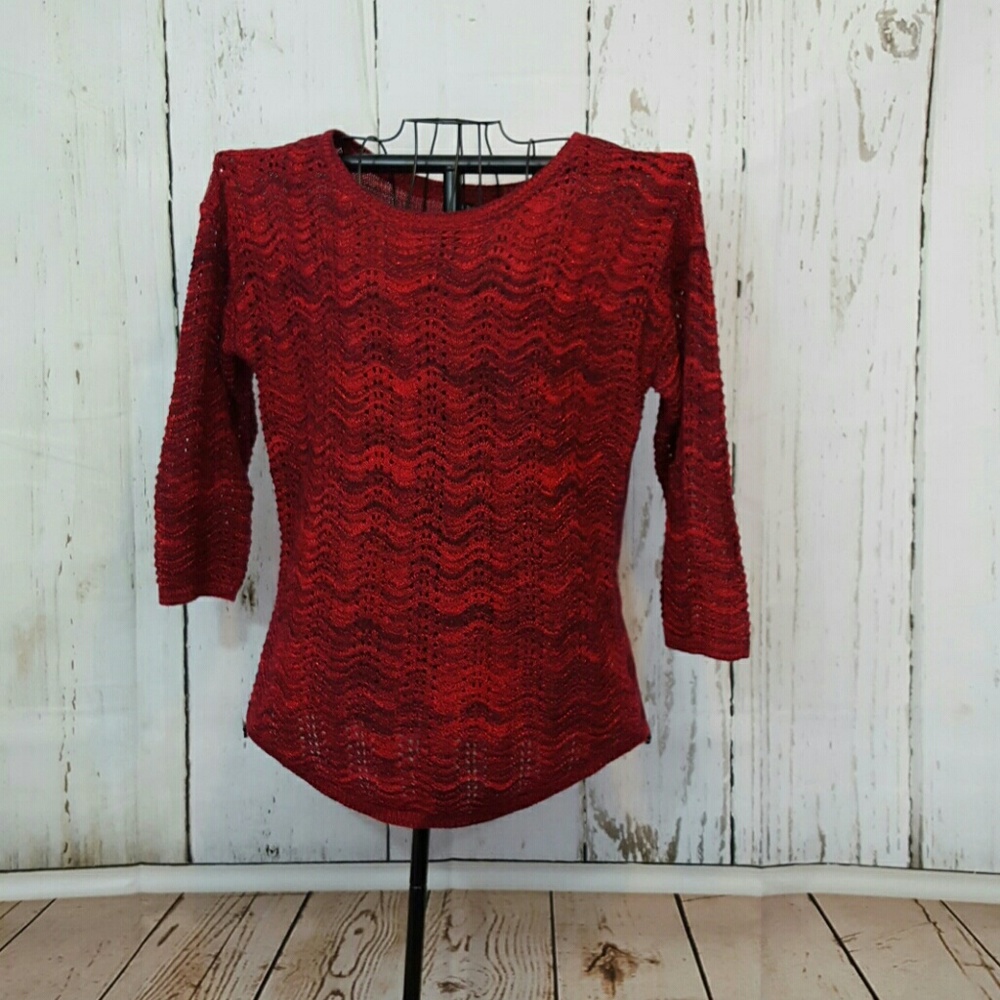 Hannah Red Top, Size XL