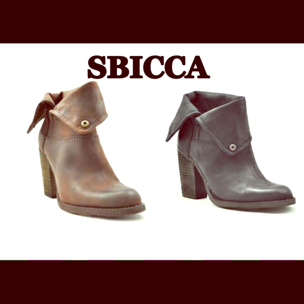 SBICCA Chord Booties Brown