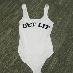 Victoria Secret Pink Bodysuit Onsie XS