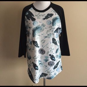 LuLaRoe randy botanical fish print