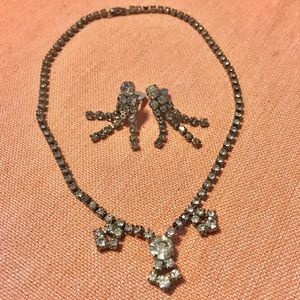 Vintage Choker and Clip-On Earring Set