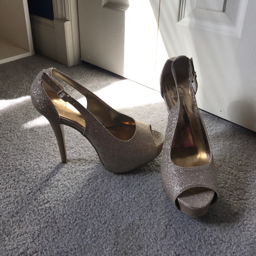 Gold/ Champagne Sparkly Heels