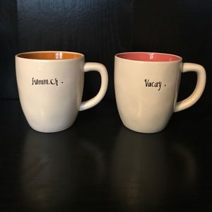 Rae Dunn "summer." & "vacay." Mugs