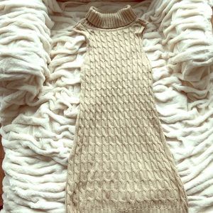 Sleeveless sweater dress