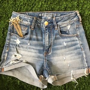 AEO super stretch denim shorts