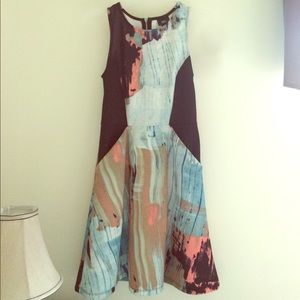 Abstract print dress