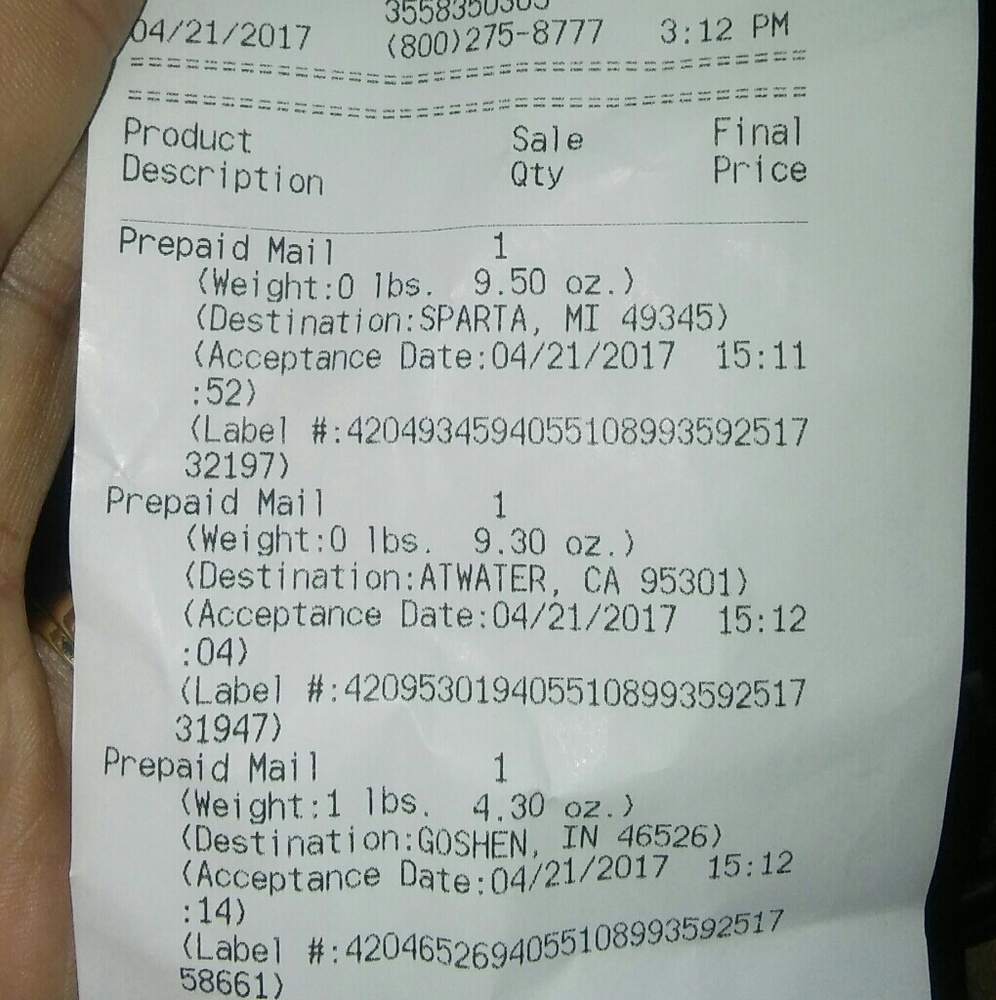 Trade shipping proof