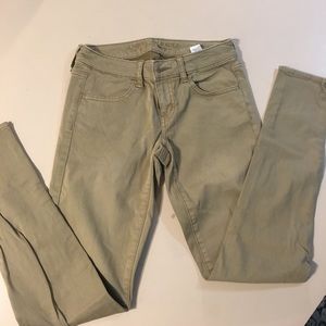 Khaki colored Jegging from American Eagle