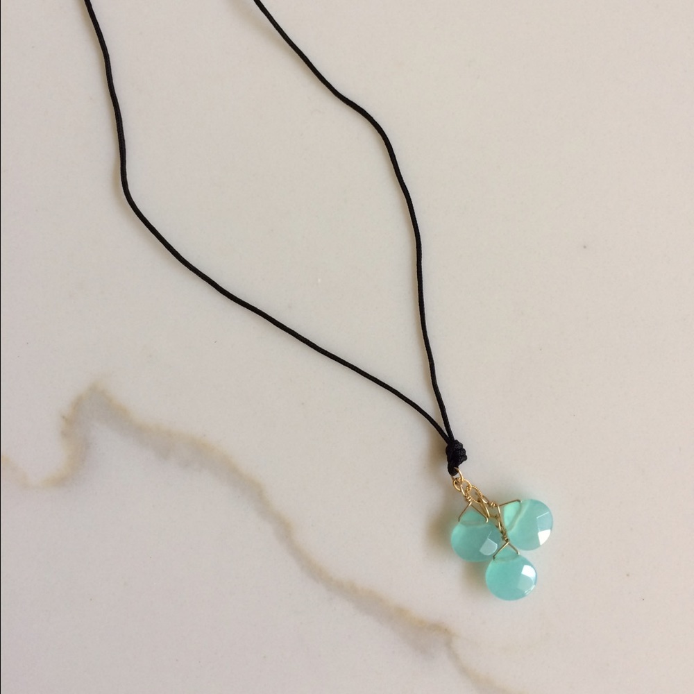 Aqua necklace