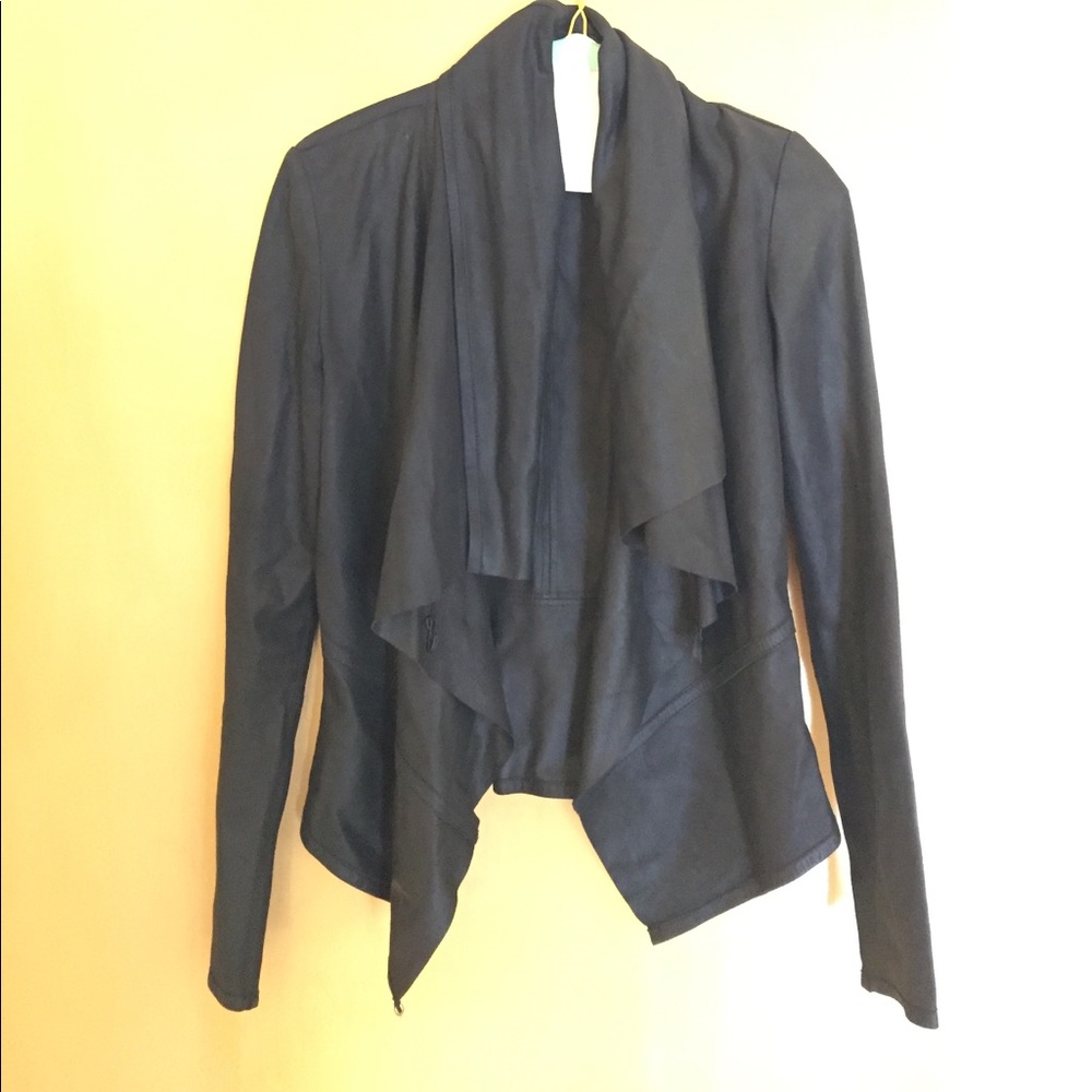 Scoop NYC Leather Blazer