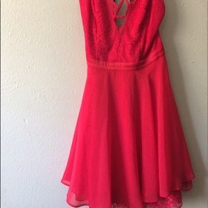 Red Lace top Dress