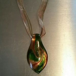 Handmade Glass Pendant Necklace