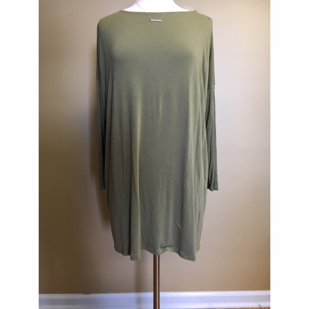 Cherish Forest Green Piko Dress