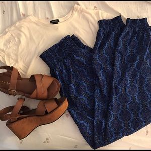 Boho Suede Platform Sandals