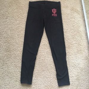 Black IU Pink Victoria Secret Leggings