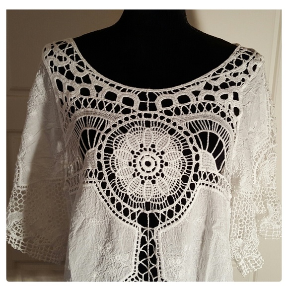 🚫SOLD🚫      LAST ONE 💗2X H.P ❤ Boho Crochet Top - Picture 4 of 6