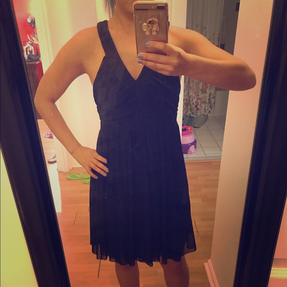 Black casual summer dress