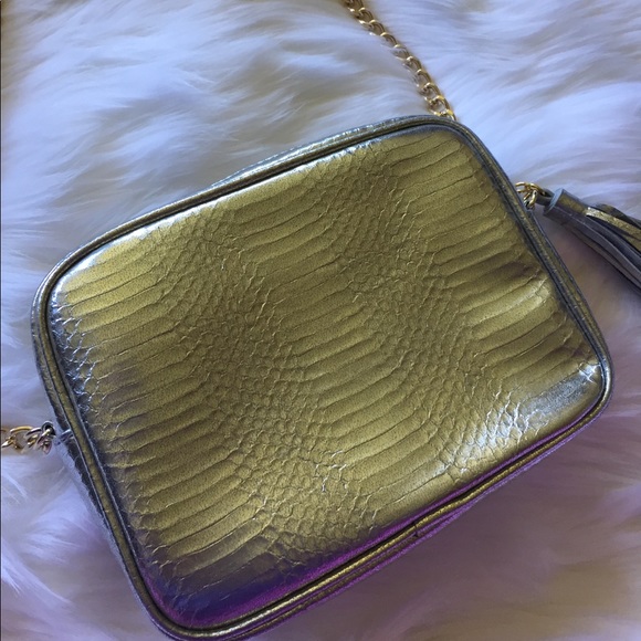 LAST ONE! 5/$20!!!🤍💍 Silver Snakeskin Tassel Crossbody - Picture 7 of 9