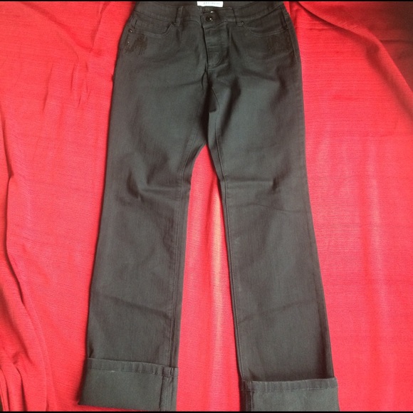 Chico's Platinum Denim Sequined Jeans - Picture 3 of 3