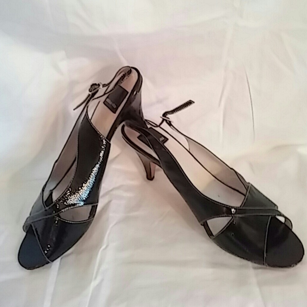 Dolce Vita black patent shiny strappy sandals