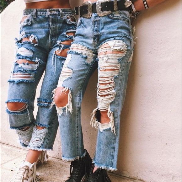 BNWT Carmar distressed denim jeans - Picture 8 of 8