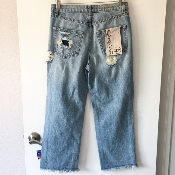BNWT Carmar distressed denim jeans - Picture 6 of 8