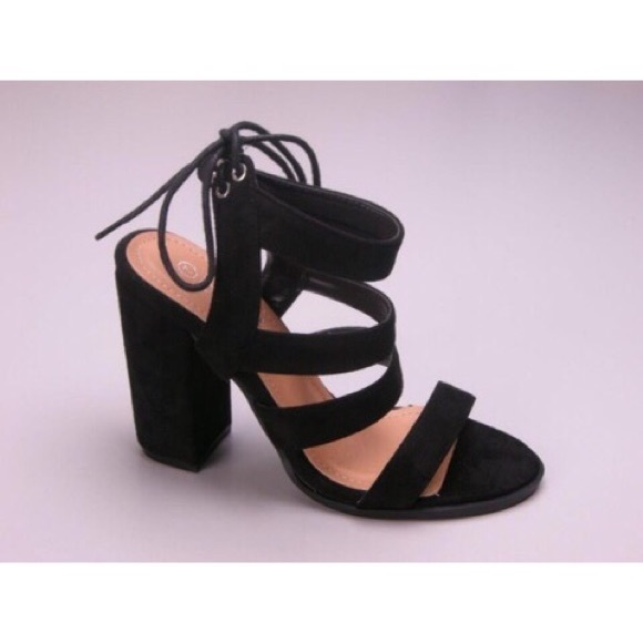 Suede Strappy Heels - Beige *CLEARANCE* - Picture 2 of 6