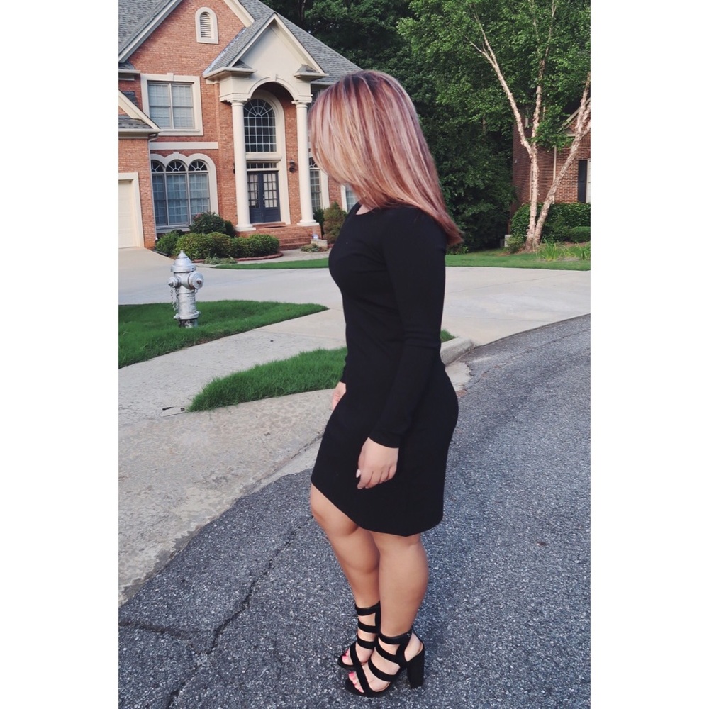 Suede Strappy Heels - Black *CLEARANCE* - Picture 5 of 5