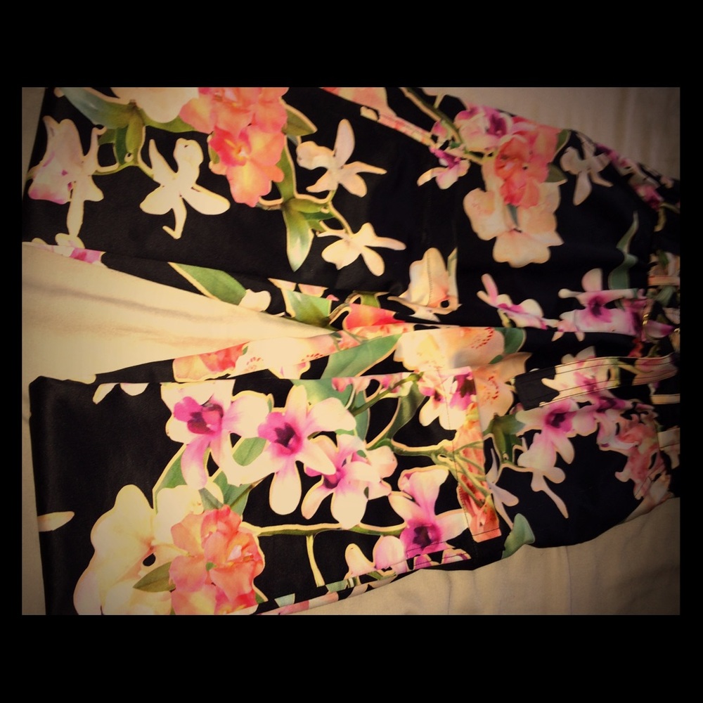 Multi Floral slim pant