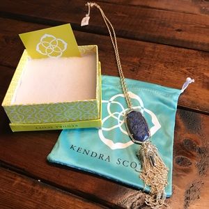 Kendra Scott Rayne necklace rough cut Blue Lapis