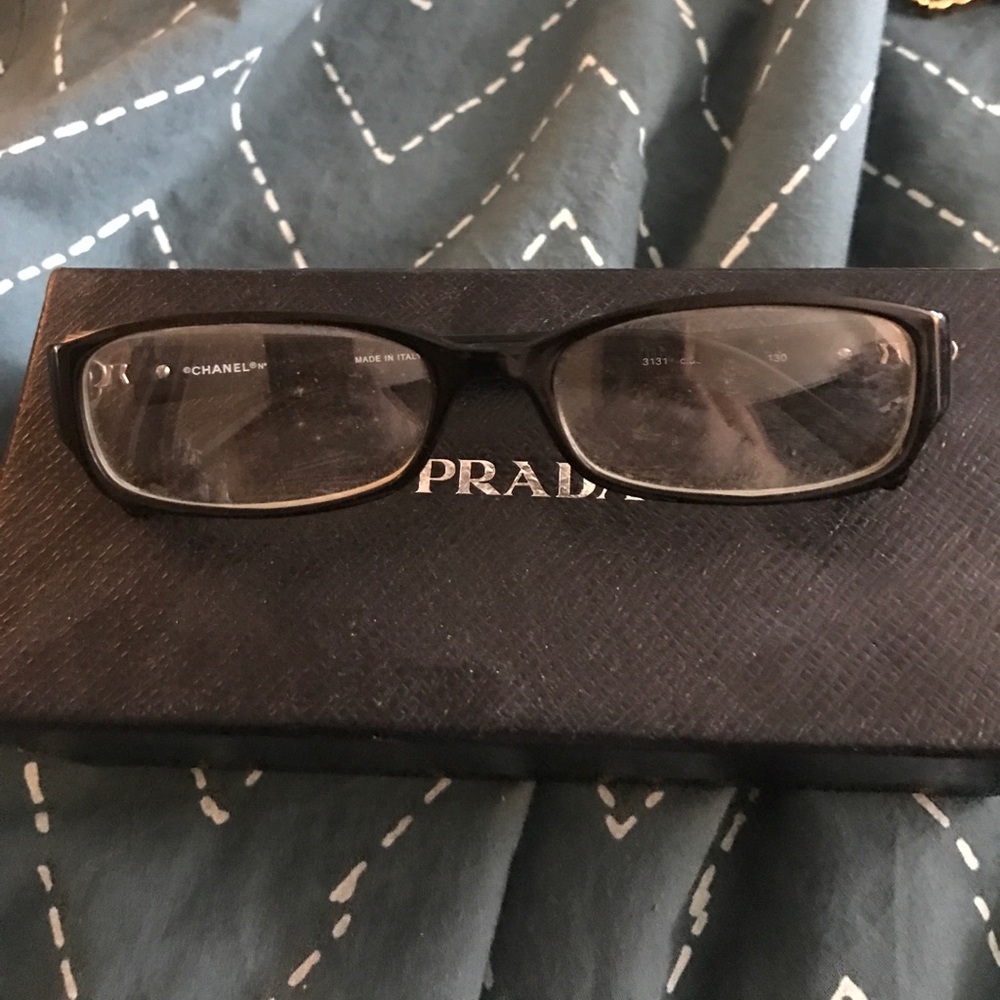 EUC Chanel Camellia eyeglasses