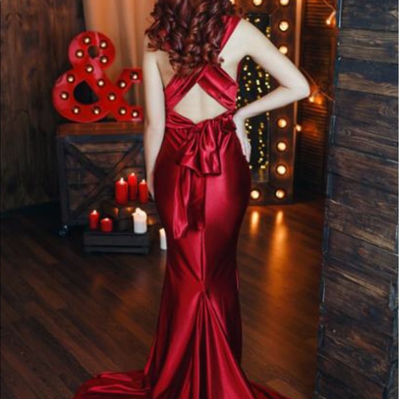 Beautiful red dress ❤prom dress evening dress - Picture 3 of 5