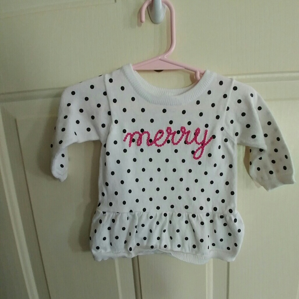 'Merry' sweater baby girl 3mo