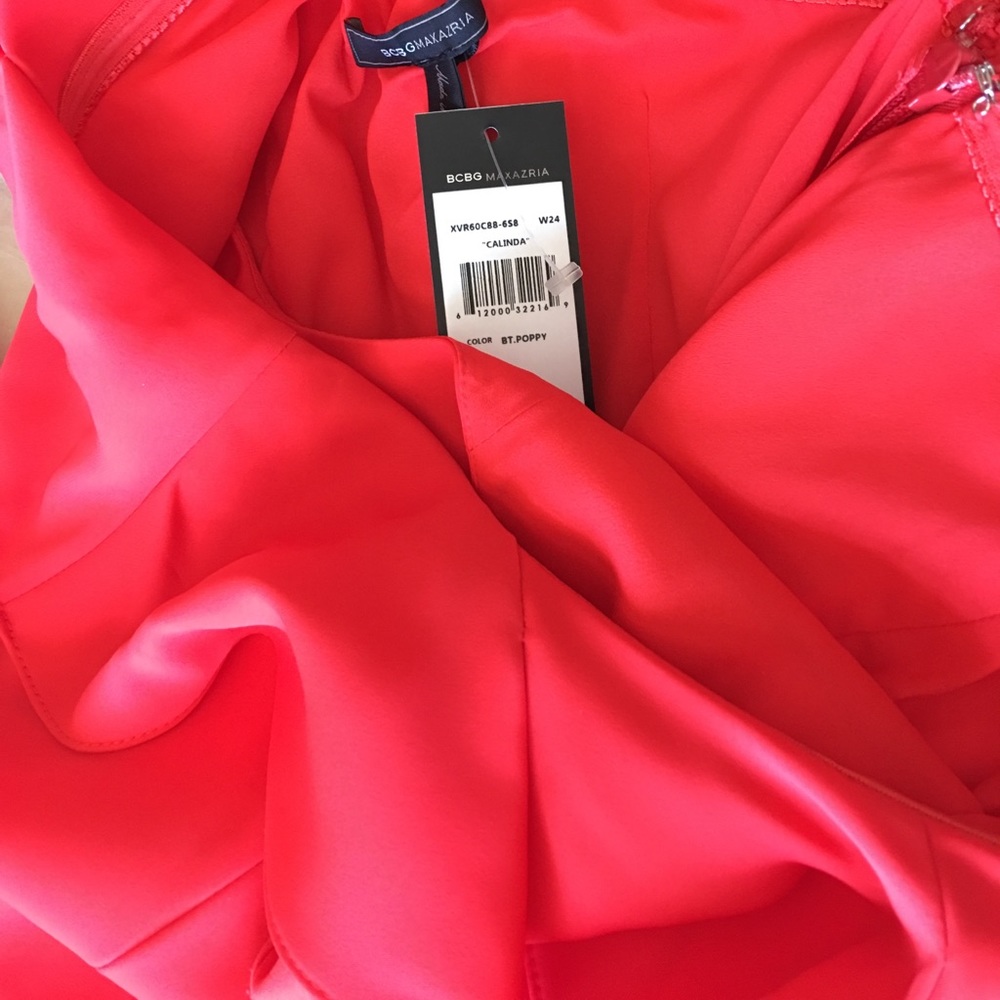 BCBGMaxAzria OneShoulder Ruffle Dress - Picture 3 of 4