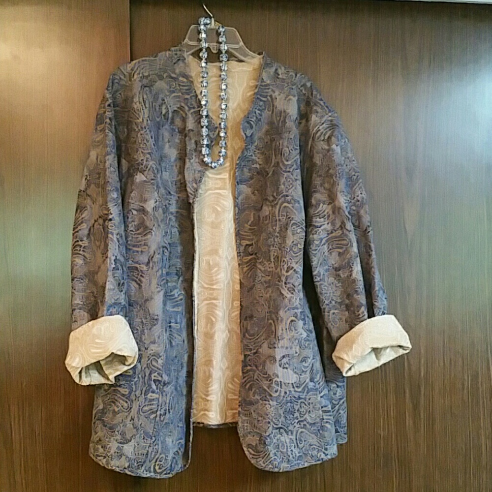 Princess cut reversible jacket