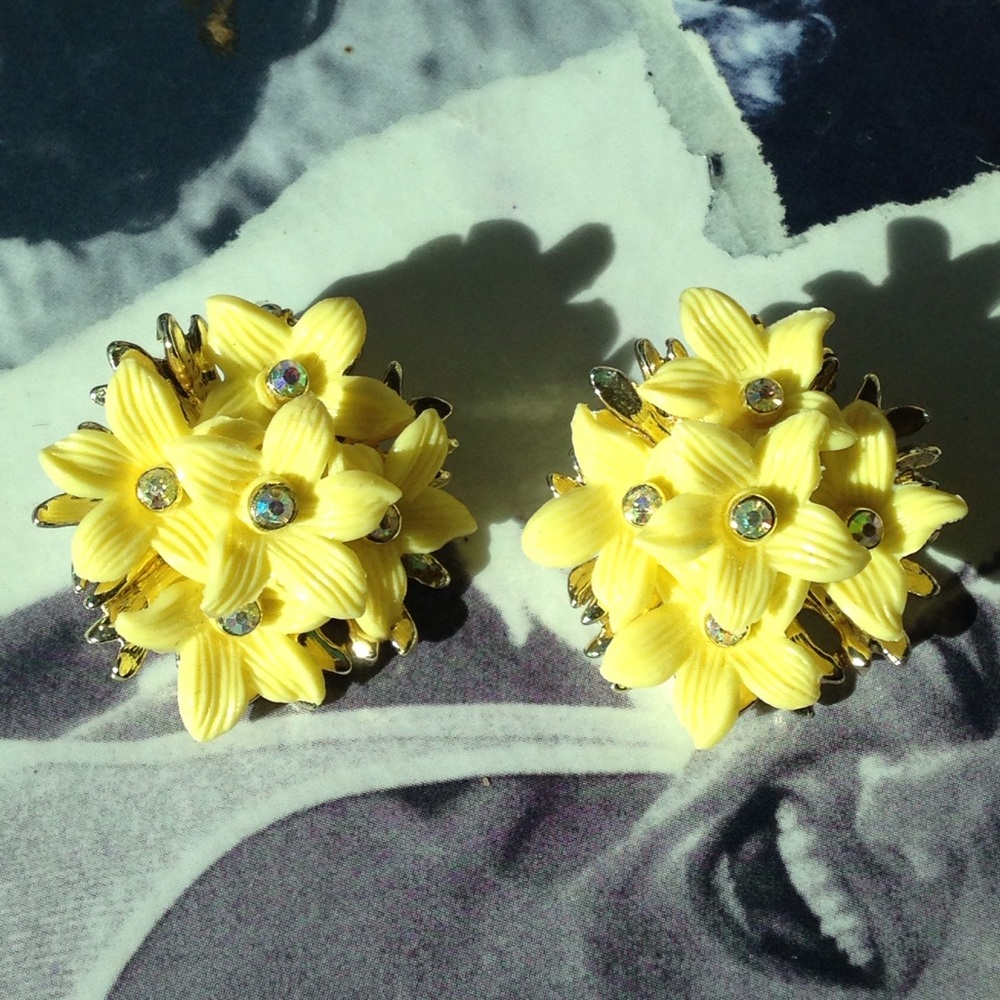Vintage clip on Earrings