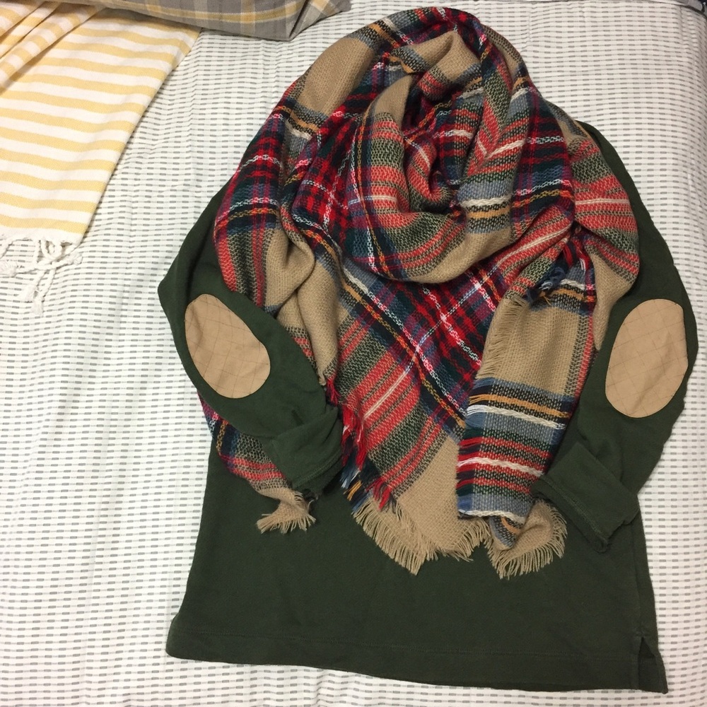 J. Crew Sweatshirt with Elbow Patches