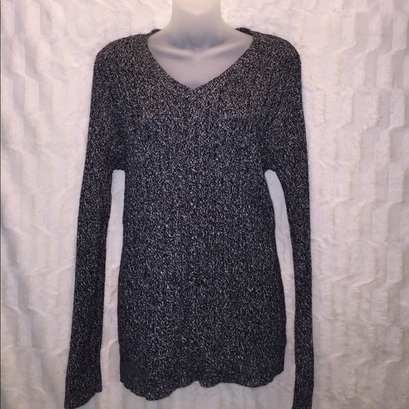 croft & barrow Sweaters - Croft & Barrow Black and White Sweater