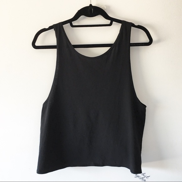 BNWT black tie back tank - Picture 2 of 3