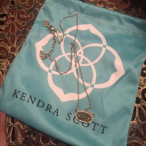 Kendra Scott  necklace in Drusy Platinum