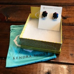 Kendra Scott Morgan earrings in Black Iridescent